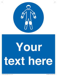 Custom protective roller sport equipment must be worn